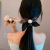 Korean Stylish and Simple Personality Hair Rope Rhinestone Pearl Bow Large Intestine Hair Ring Internet Celebrity Dignified Sense of Design Hair Accessories