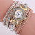 AliExpress Foreign Trade New Ladies Watch Hot Sale Korean Velvet Winding Bracelet Watch Diamond Coiling Women's Watch