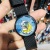 New Woven Belt Student Watch Cartoon Spaceman College Style Creative Quartz Watch