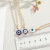 Europe and America Cross Border Ornament Turkey Blue Eyes Pendant Necklace Simple Hemming Eye Necklace Women's Foreign Trade Necklace