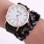 Cross-Border New Arrival First-Hand Supply Geneva Long Belt Coiling Two-Pin Ultra-Thin Women's Watch Women's Wholesale