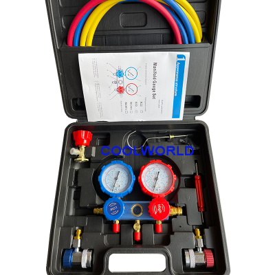 r134 manifold gauge set with quick coupler 1.5m r134 hose