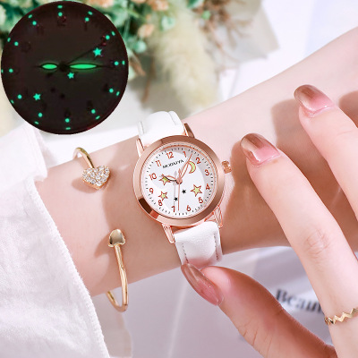 Children's Watch Girls' Waterproof Luminous Junior High School Student Girls' Electronic Watch Girls' Korean Style Fresh