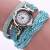 New Geneva Watch Handmade Woven Twisted Retro Color Watch Foreign Trade Hot Selling Rhinestone Women's Watch
