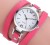 Women's Bracelet Watch Korean Style Diamond Rivets Gold Necklace Fashion Long Belt Winding Quartz Watch Fashion Watch Women's Watch