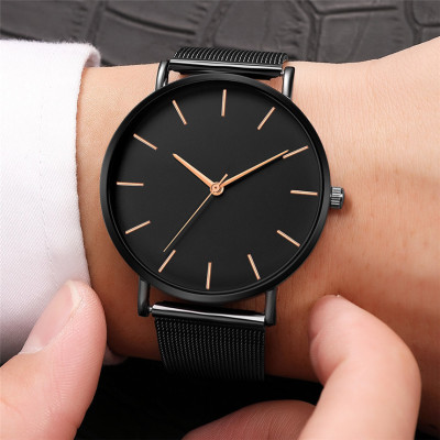 AliExpress New Mesh Belt Business Watch Stylish Graceful Simple Style Casual Couple Quartz Watch Wholesale