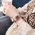 Tiktok Live Streaming on Kwai Elegant Fashion Ladies Watch Steel Band Bracelet Watch Square Dial Diamond-Embedded Watch Female