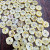 Yellow Pinctada Margarilifera 8mm Lotus Flower Carved Three-Dimensional Bells of Ireland Semi-Finished Loose Beads DIY Handmade Jewelry Accessories Wholesale