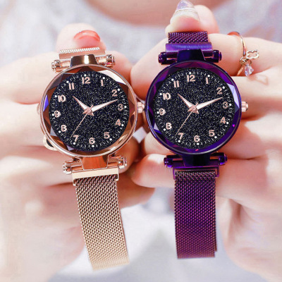 Tiktok Same Style Net Red Starry Sky Watch Female Student Women's Fashion Korean Style Starry 2021 New Products in Stock