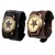 Foreign Trade Belt Watch Domineering Bracelet Watch Retro Cowhide Watch Punk Watch Men's Watch