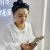 Gray Handmade Retro Milky White Crystal Geometric Advertising Promotion Korean Style Curl Women's Independent Packaging Headdress