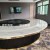 Hotel Electric Dining Table Dining Room Box Marble Electric round Table Remote Control Automatic Turntable Dining Table