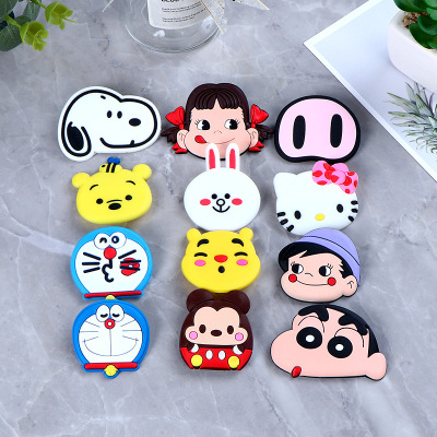 Wholesale Car Silicone Suction Cup Mobile Phone Airbag Ring Bracket Retractable Cartoon Home Mobile Phone Fastened Ring Accessories