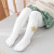 2021 Autumn New Flower Vertical Stripes Children's Pantyhose Solid Color Girls' Cotton Outer Wear Baby Stockings