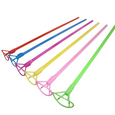 40cm Balloon Stick Bounce Ball Lantern Balloon Handle Night Market Stall Ins Qixi Stall Supply