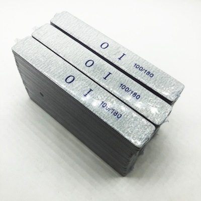 High-Grade Gray Sand Square Nail Art Manicure Rub Rectangular Nail File/180 Double-Sided Wear-Resistant Finger