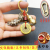 Brass Single Double Pendant Qing Dynasty Five Emperors' Coins Calabash Keychain Pendant Unisex Car Key Ring