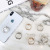 Clear Crystal Fastened Ring Metal-Ring Mobile Phone Support Creative Pc Acrylic Fastened Ring Stand