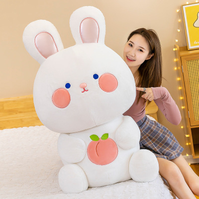 Fruit Dull Rabbit Cute Cartoon Plush Toy Rabbit Doll Pillow down Cotton Filling One Piece Dropshipping