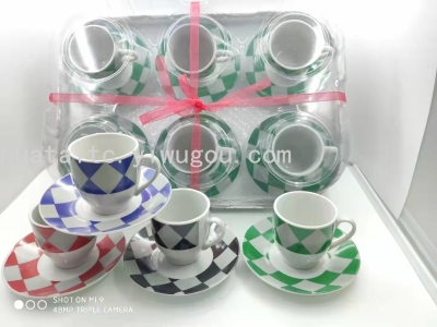 708 Water Cube Ceramic Cup Dish