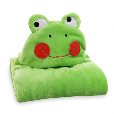 Foreign Trade Children's Blanket Frog Cartoon Children's Cloak Quilt Babies' Cloak Baby Home Textile Bath Towel