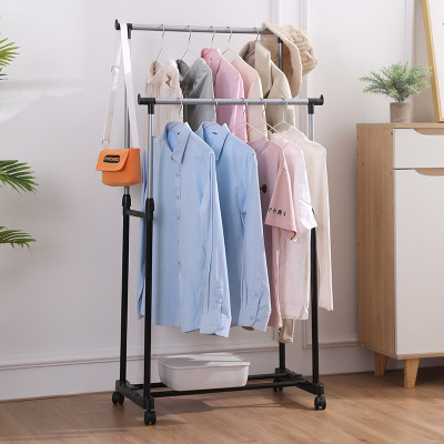 Y109-6604 Hot Selling Factory Direct Supply Simple Storage Clothes Hanger Balcony Clothes Drying Hanger Bedroom Floor Coat Rack