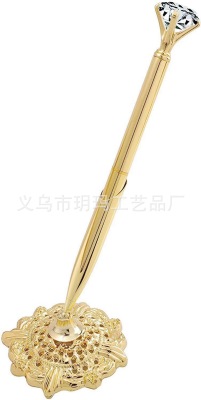 Wedding Supplies Factory Wholesale Office Business Gold and Silver Alloy Signature Pen Wedding Supplies Foreign Trade Supply