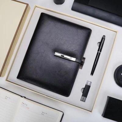 Business High-End Pen Notepad Set Gift Vacuum Cup U Disk Enterprise Annual Meeting Bank Customization Printing Company Logo