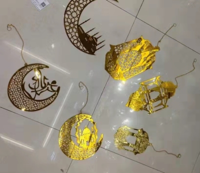 Cake Decoration Baking Goddess Cake Card Candle Wholesale Happy Eid Al-Fitr