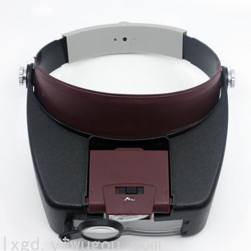 head-mounted circuit board repair clock reading reading beauty tattoo embroidery led lamp high power glasses magnifying glass