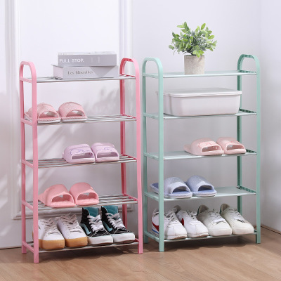 Y109-8804 Southeast Asia Hot Selling Simple Multi-Layer Steel Tube Student Dormitory Assembly Storage Rack Shoe Cabinet Storage Rack
