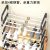 Y109-9907 New Style Multi-Layer Assembled Armrest Stainless Steel Pipe Shoe Rack DIY Assembled Student Dormitory Shoe Cabinet