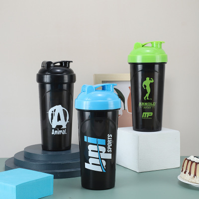 New Pp Material 700M Shake Cup Fitness Protein Nutrition Powder Shake Cup with Scale Blending Cup Sports Water Bottle Water Cup