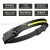 LED Intelligent Induction USB Charging Induction Headlamp Silicone Portable Strong Light Night Running Small Headlamp Outdoor Head Lamp