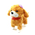 Electric Dog Doll with Rope Plush Talking and Walking Can Call Butt Twisting Singing Simulation Teddy Tongue Recording the Toy Dog