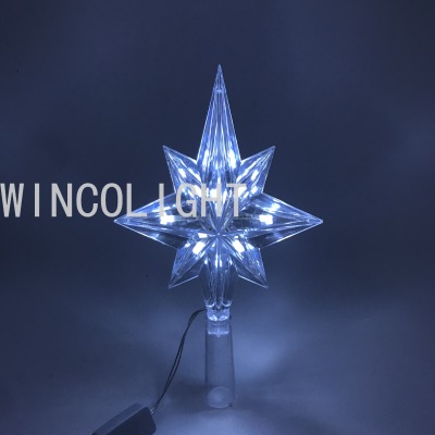 10l13cm North Star Tree-Top Star Christmas Lights Christmas Tree-Top Star Decorative Lamp Tree Light