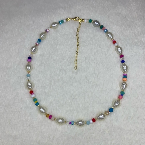 2022 new imitation bead necklace