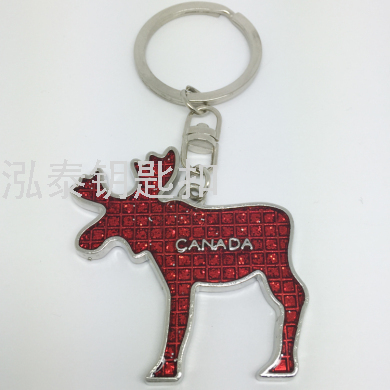 Canada Deer Electroplating Bright Nickel Sprinkle Gold Powder Craft Tourism Souvenir