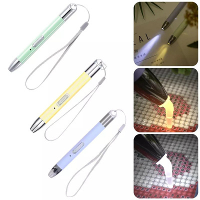 New 5D Diamond Painting Tool Luminous Diamond Pen USB Charging Lighting Pen Diamond Painting Tool with Light Diamond Pen