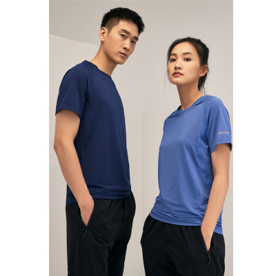 Sports T-shirt Loose Casual Ice Silk Fitness Quick-Drying T-shirt Men's Basketball Training Wear Running Top Summer Clothes