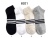 Spring and Summer Striped Black Socks Spring and Autumn Ins Trendy Men Socks Sports Style Solid Color Short Socks White Cotton Socks