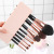 Makeup Brush Storage Box Cosmetics Free Insert Silicone Lipstick Desktop Storage Box Office Pen Holder