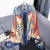 Large Silk Scarf Women's Satin Versatile Chinese Style Matching Shirt Fashionable Printed Geometric Thin Suit