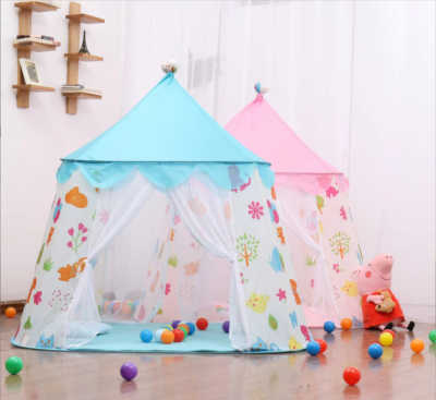 Children's Toy Tent Game House Indoor and Outdoor Folding Portable Plant Cartoon Game House Men's and Women's Castle