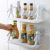 Japanese-Style Simple Bathroom Wall-Mounted Human-Shaped Fence Hook Rack Creative Punch-Free Kitchen Storage Rack Seasoning Rack