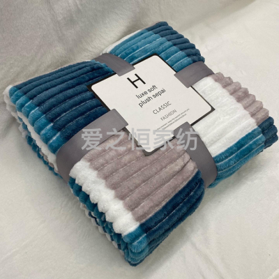 Foreign Trade Magic Velvet Blanket Solid Color Printing Drawn Flannel Blanket Coral Velvet Blanket Gift Blanket Wholesale