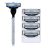 Men's Three-Layer Universal Manual Shaver Knife Rest 3-Layer Shaver Factory Wholesale without the Whole Box of Knife Head