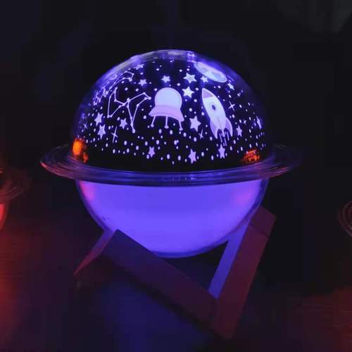 lamp humidifier moon led small night lamp 2-in-1 cross-border hot usb atmosphere projection lamp humidifier