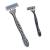 Factory Direct Supply Three-Layer Stainless Steel Blades Shaver Shu-More Men and Women Manual Shaver Razor