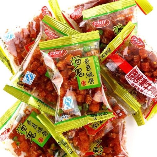 jiu gui lima bean gristle spicy strips internet celebrity snack bulk 250g childhood nostalgia spicy snack